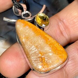 Indonesian Buzzing Bumblebee Jasper Pendant 2”